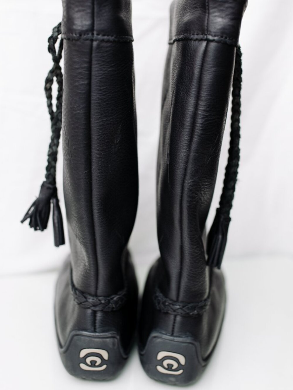 Manitobah Mukluks Tamarack Waterproof Winter Boots Black Size L 10 Sheepskin - Picture 9 of 16